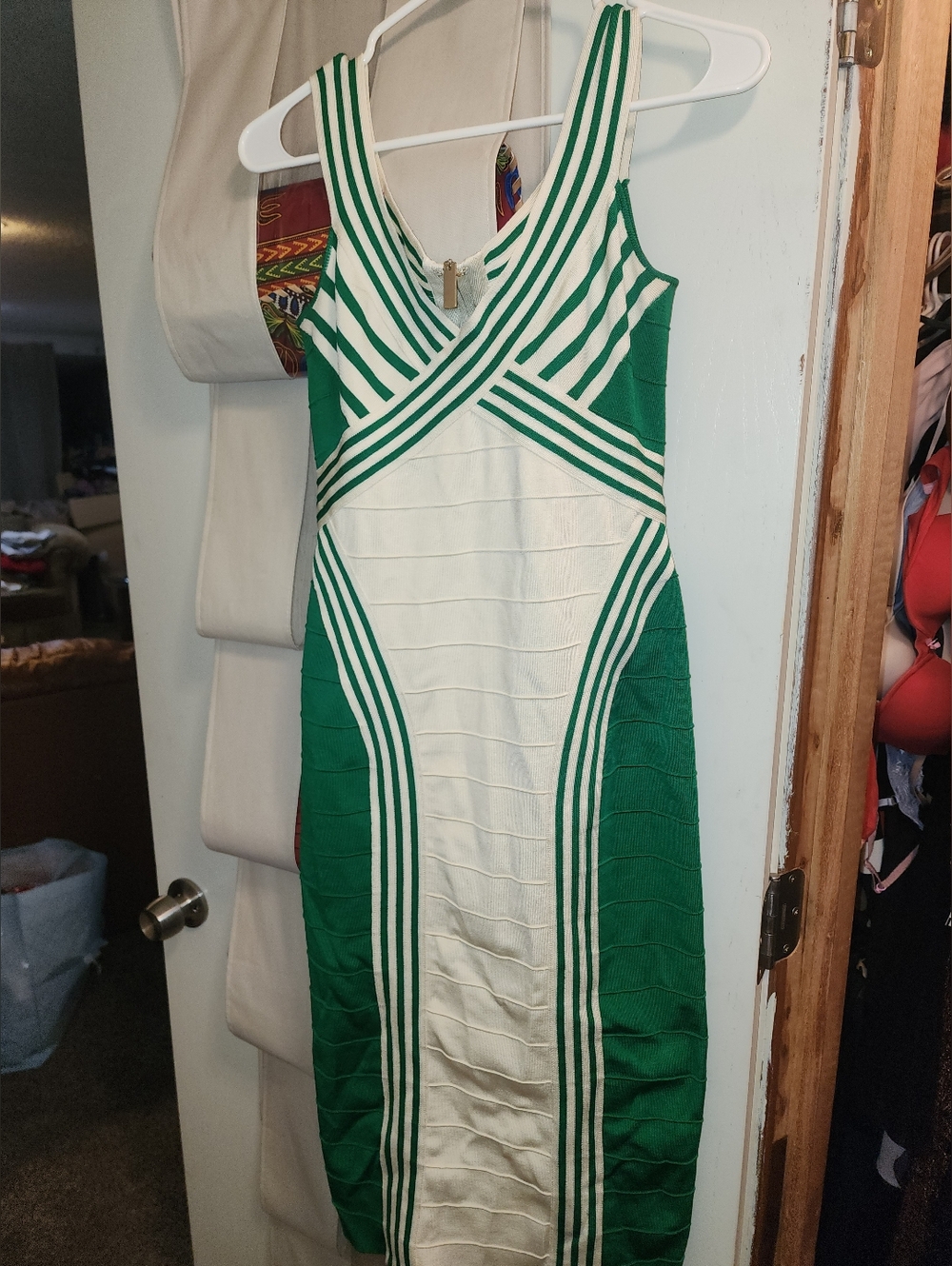 Elisabetta Franchi Bandage Sheath Dress.